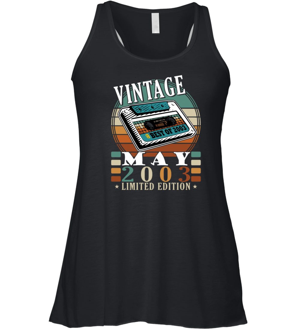 May 2003 20th anniversary vintage gift idea Women's Flowy Tank Top