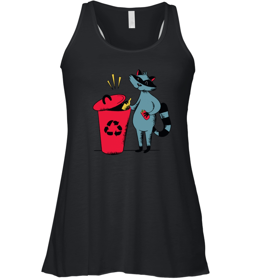 Recycling Raccoon Recycle Shirt Recycling Women's Flowy Tank Top