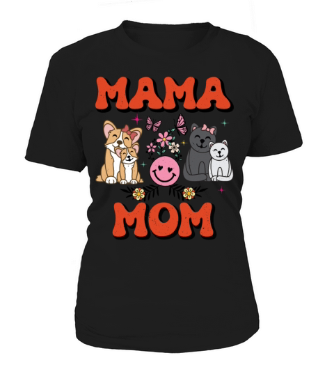 Funny Mama Mom for Mothers Days Groovy Vintage Women's T-Shirt