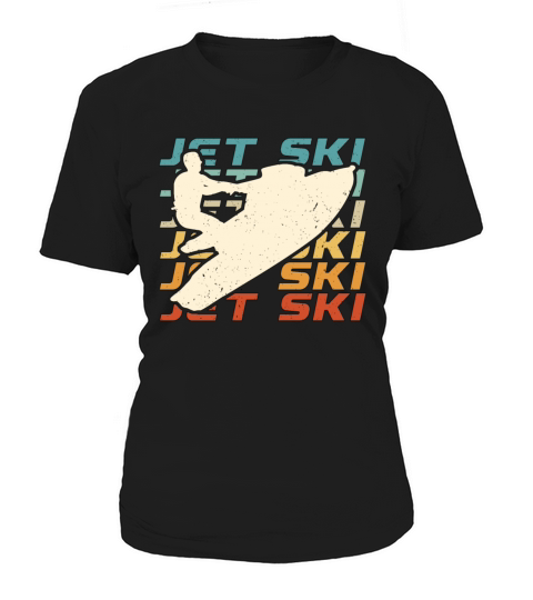 Jet Skiing Jet Ski Retro Water Sports Motor Boat Women's T-Shirt