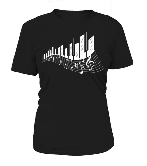 Piano Keys Art Vintage Musical Keyboard Piano Women's T-Shirt