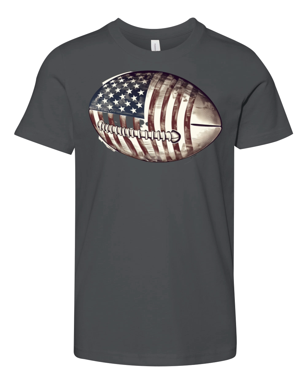 Football USA American Flag Vintage Gift Youth Unisex Jersey Tee