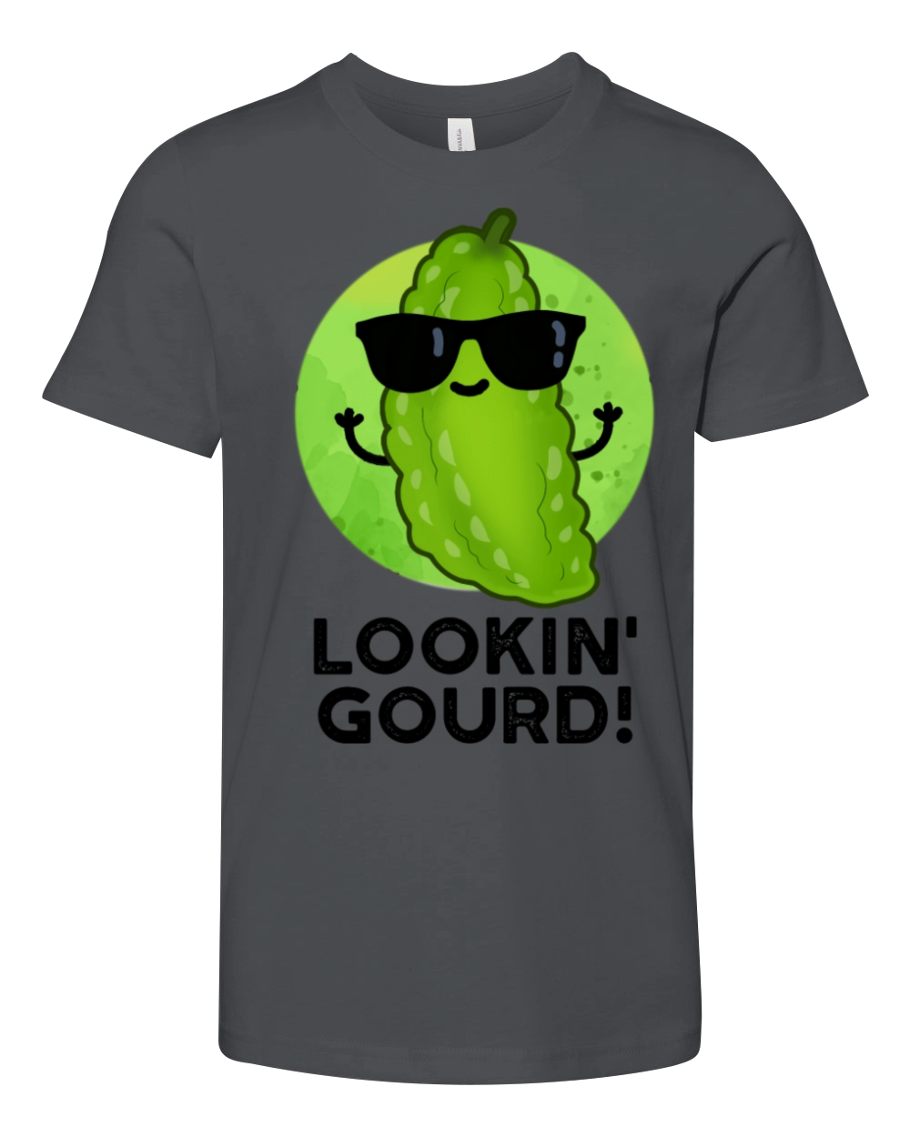 Looking Gourd Cute Cool Veggie Youth Unisex Jersey Tee