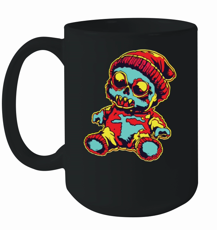 Horror Scary Bear Halloween Phantom Fuzz Ceramic Mug