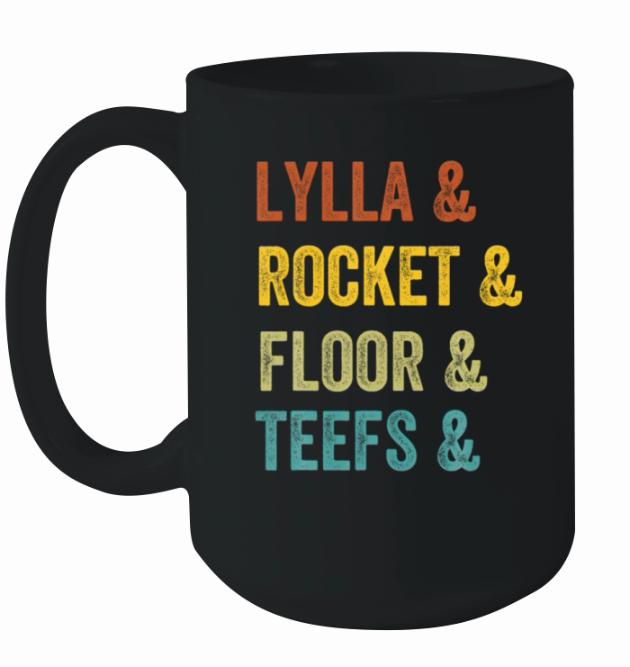 Lylla And Rocket And Floor And Teefs Retro Ceramic Mug