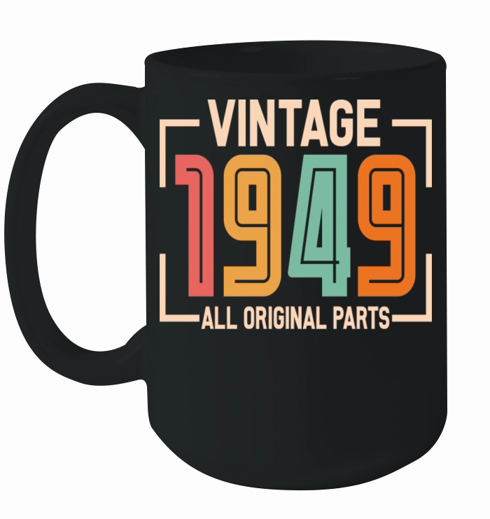 Vintage 1949 All Original Parts Ceramic Mug