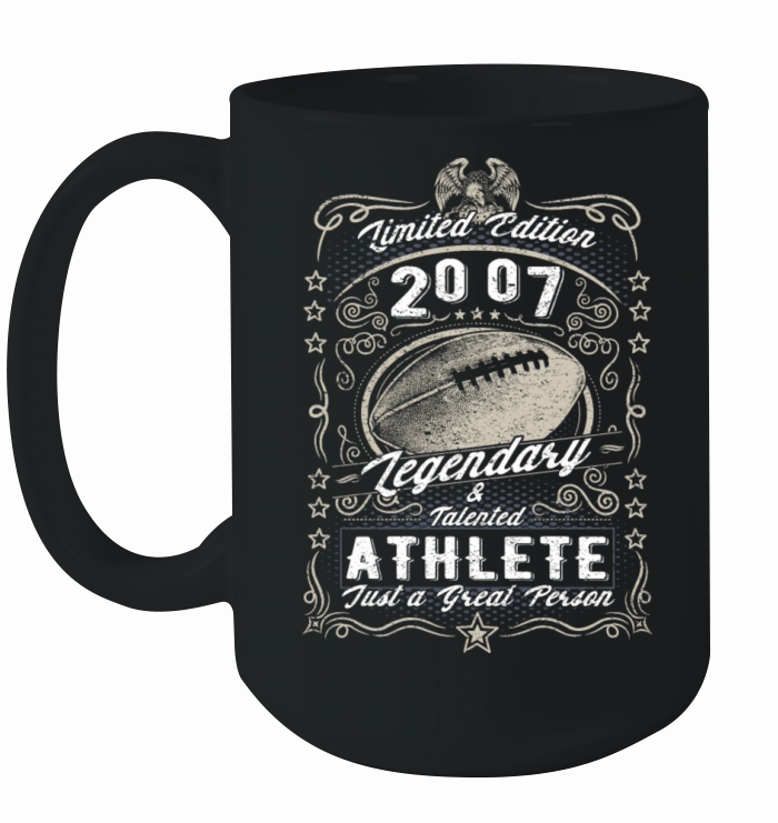 Vintage 2007 Football Birthday Gift Sport Hobby Ceramic Mug