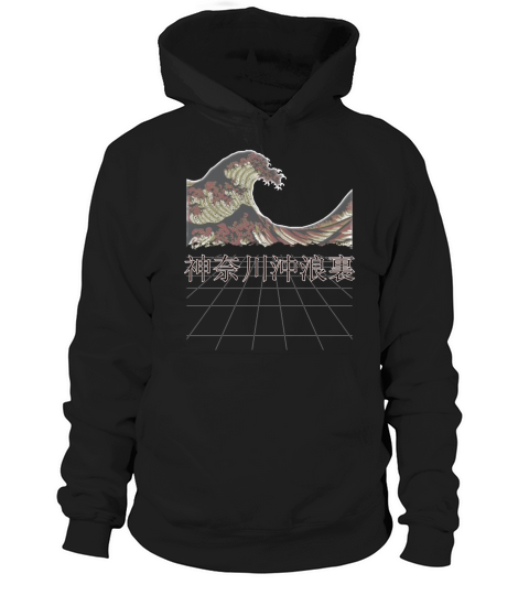 Japanese Vintage Retro Great Wave off Kanagawa Hoodie Unisex