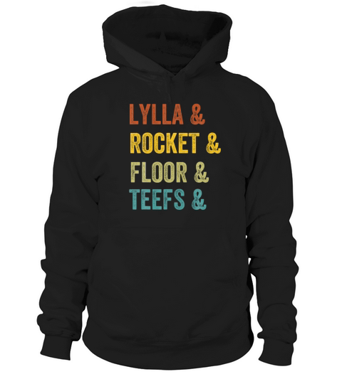 Lylla And Rocket And Floor And Teefs Retro Hoodie Unisex