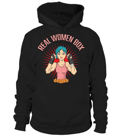 Real Women Box Boxing Quote And Vintage Boxer Hoodie Unisex