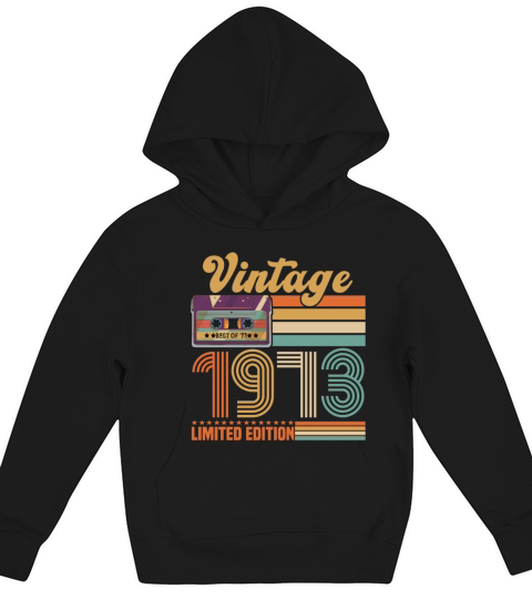 50 Year Old Gifts Vintage 1973 Limited Edition Kids Hoodie