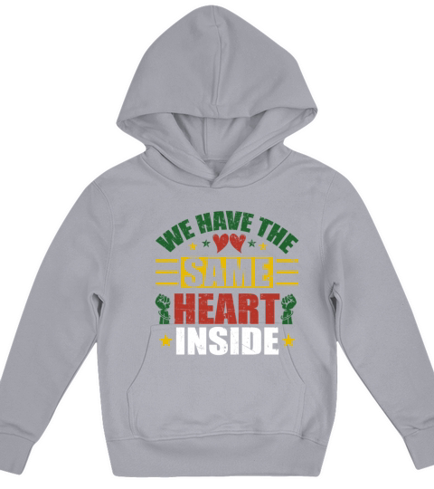 The Same Heart Inside Black History Juneteenth Kids Hoodie