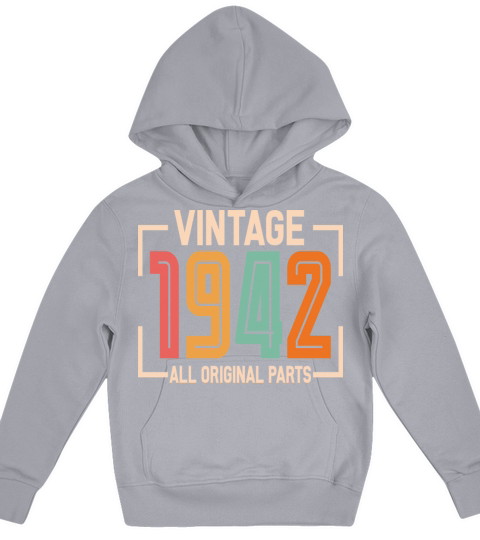 Vintage 1942 All Original Parts Kids Hoodie
