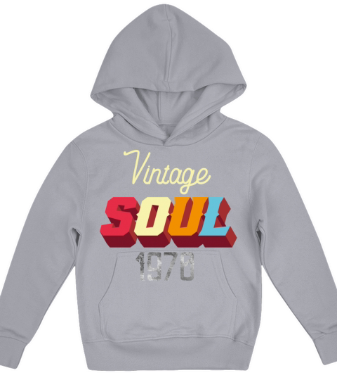Vintage Soul 1970 Kids Hoodie