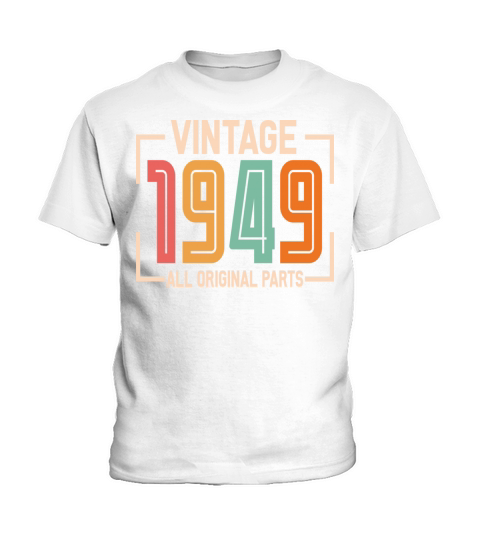 Vintage 1949 All Original Parts Kids T-Shirt