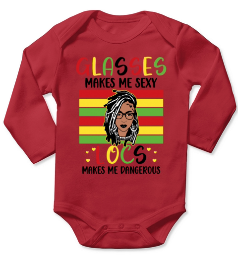 Its the Locs For Me - Afro Hair Black American Long Sleeve Baby One-Piece