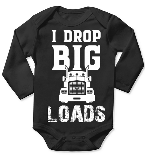 Truck Trucker Trucks Drivers Vintage Long Sleeve Baby One-Piece