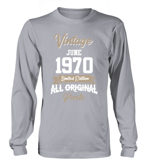June 1957 Vintage Birthday Present Long sleeved Unisex