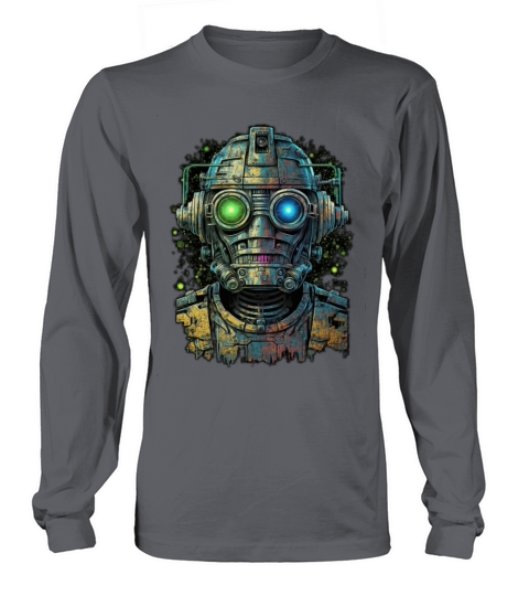 vintage robot Long sleeved Unisex