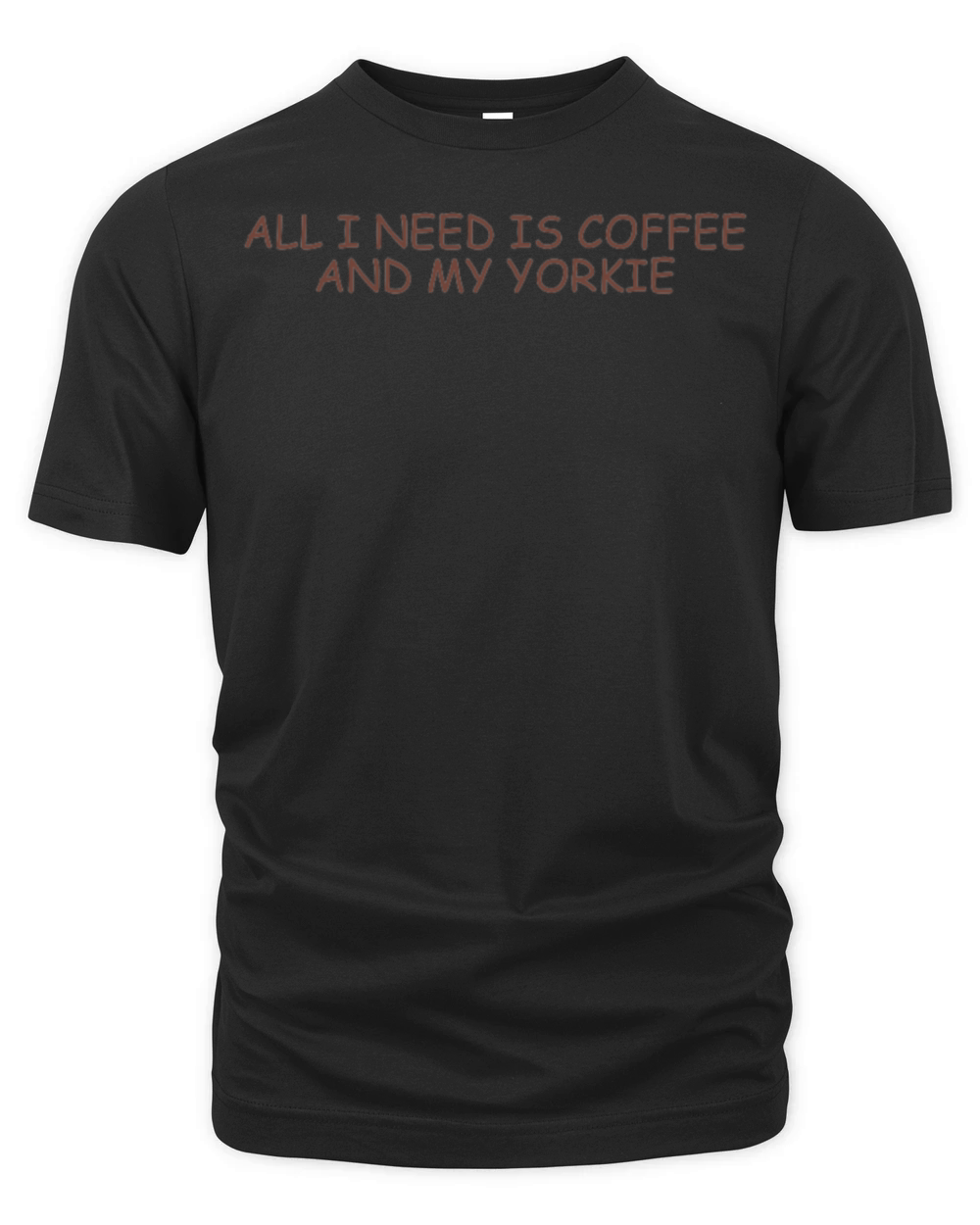 All i need is coffee and my yorkie Organic Unisex T-shirt