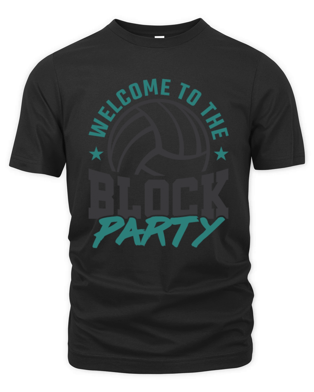 Welcome to the Block Party Volleyball Player Coach Organic Unisex T-shirt