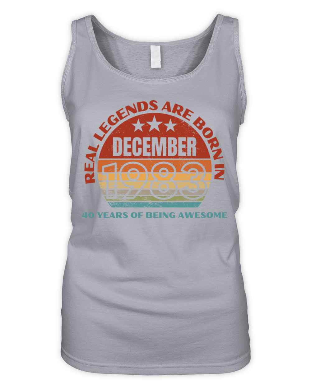 Real Legends Are Born In December 1983 40 Years Of Organic Women's Tank Top