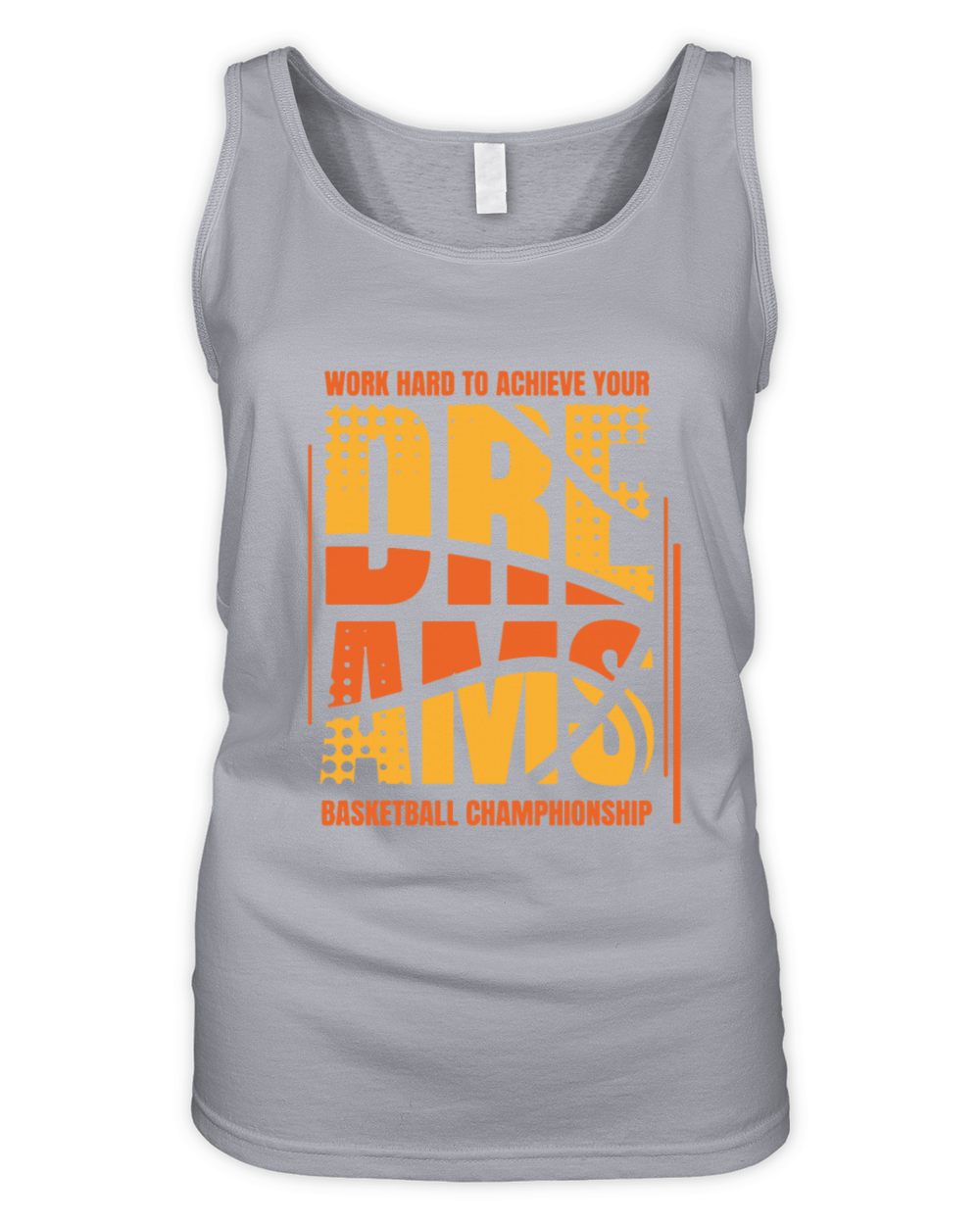 Work Hard To Achieve Your Dreams Basketball Organic Women's Tank Top