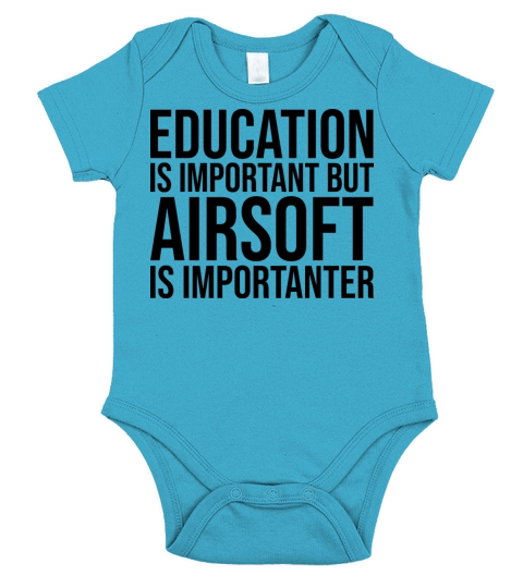 Airsoft Is Importanter Short Sleeve Baby One-Piece