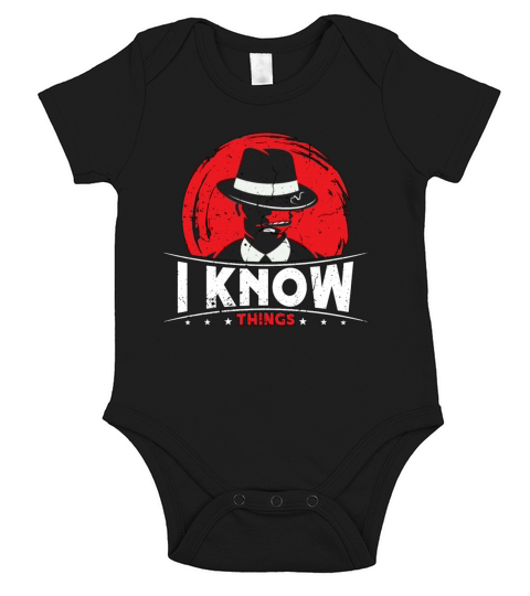 Detective I Know Things Law Enforcement Sheriff Short Sleeve Baby One-Piece