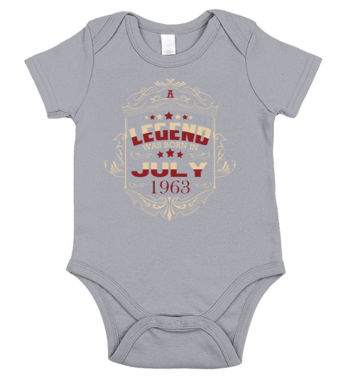 July 1963 Birthday Vintage Sayings Short Sleeve Baby One-Piece