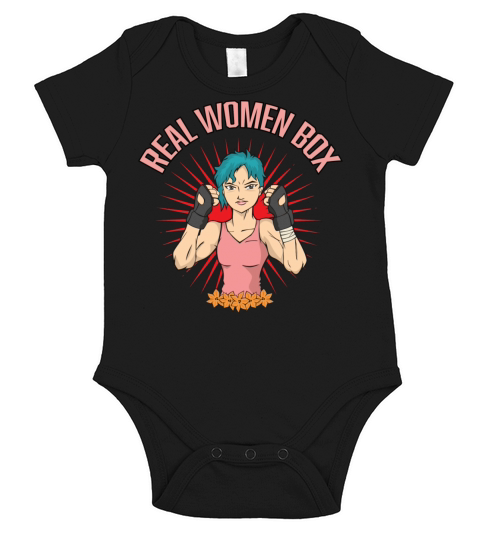 Real Women Box Boxing Quote And Vintage Boxer Short Sleeve Baby One-Piece