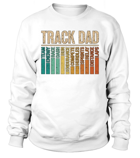 Track And Field Track Dad Retro Triathlon Running Sweatshirt Unisex