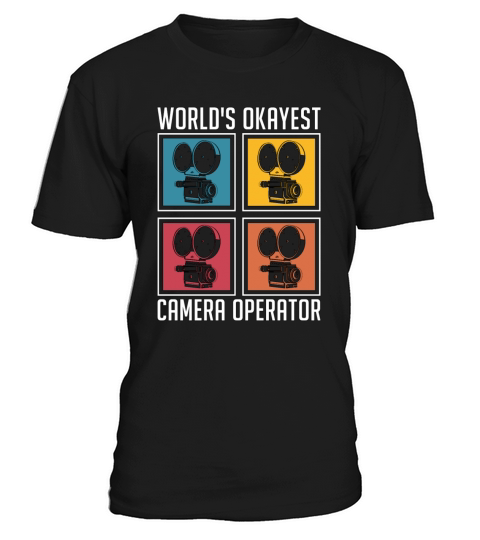 Camera Operator Worlds Okayest Retro Filmmaking T-Shirt Unisex