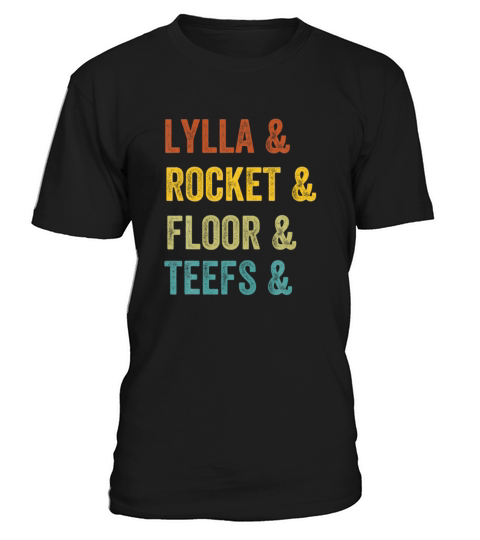 Lylla And Rocket And Floor And Teefs Retro T-Shirt Unisex