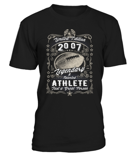 Vintage 2007 Football Birthday Gift Sport Hobby T-Shirt Unisex