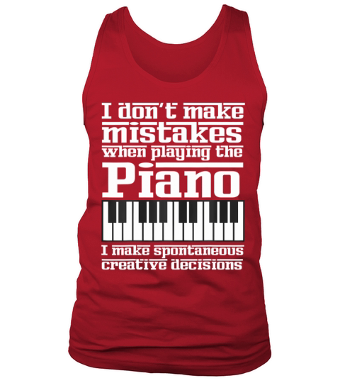 Funny Music Piano Pianist Keyboard Musician Quote Tank Top Unisex