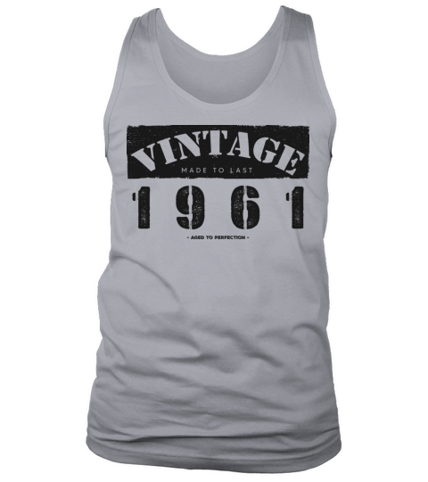 Vintage Classic 1961 62nd Birthday - 62 Years Old Tank Top Unisex
