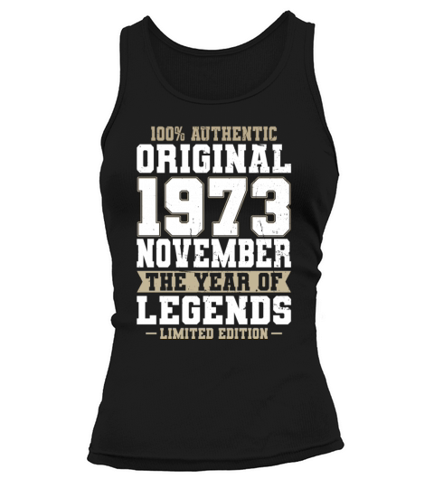 50th birthday november 1973 original 1973 Tank top Woman