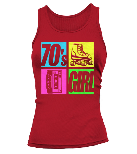 70s Girl 1970s Fashion 70 Theme Party Seventies Tank top Woman