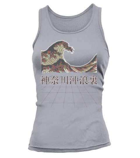Japanese Vintage Retro Great Wave off Kanagawa Tank top Woman