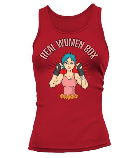 Real Women Box Boxing Quote And Vintage Boxer Tank top Woman