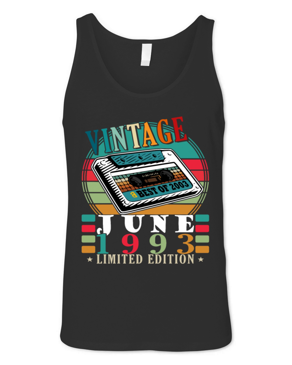 30th birthday Year of birth June 1993 Born in 1993 Unisex Jersey Tank