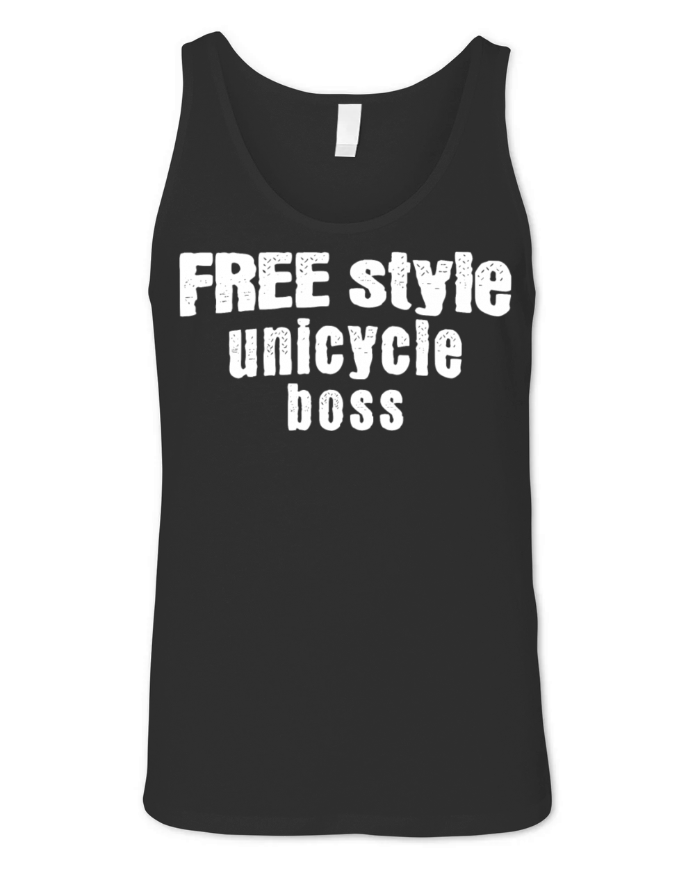 Free Style Unicycle Boss Unisex Jersey Tank