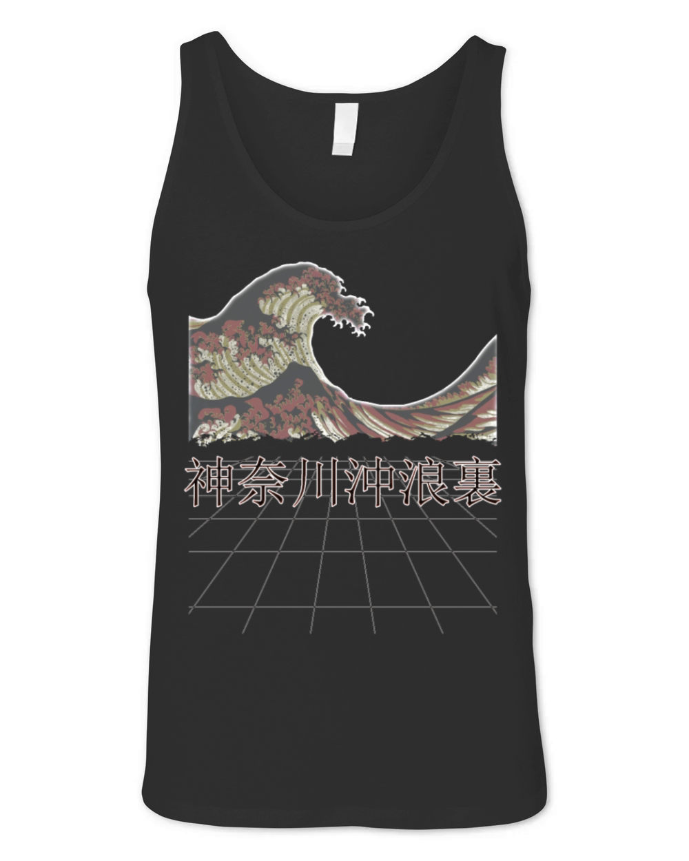 Japanese Vintage Retro Great Wave off Kanagawa Unisex Jersey Tank