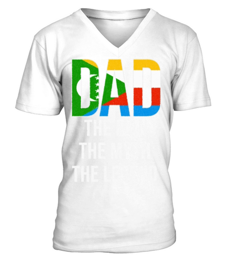 Comoros Dad Fathers Day V-Neck T-shirt