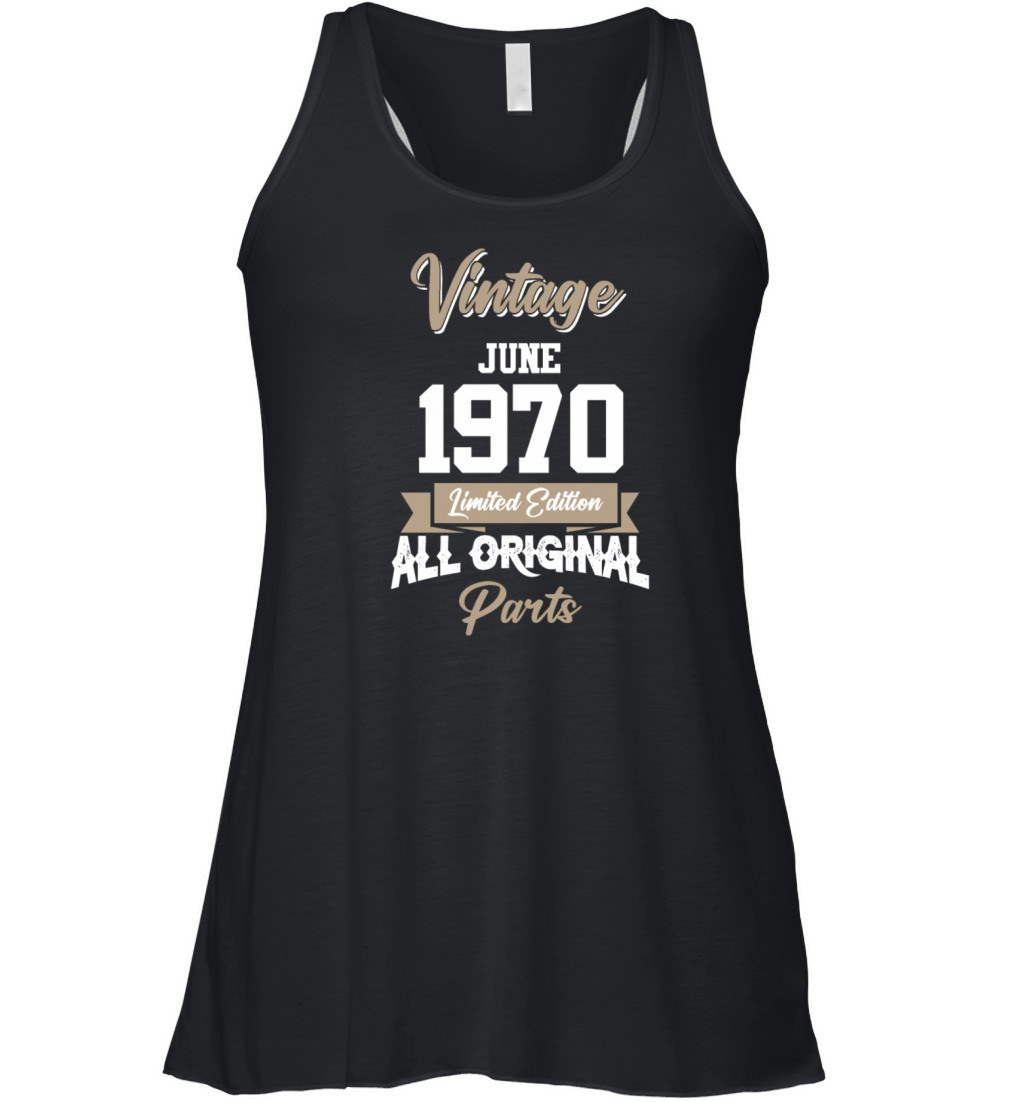 June 1957 Vintage Birthday Present Women's Flowy Tank Top