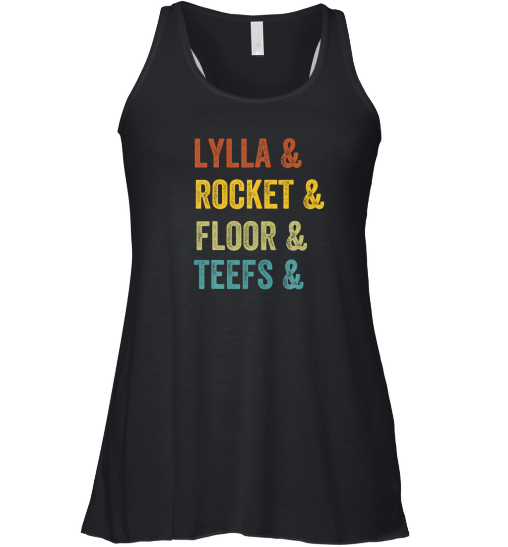 Lylla And Rocket And Floor And Teefs Retro Women's Flowy Tank Top