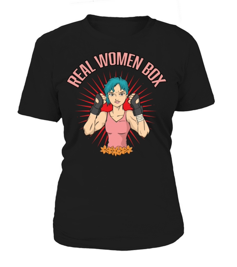 Real Women Box Boxing Quote And Vintage Boxer Women's T-Shirt