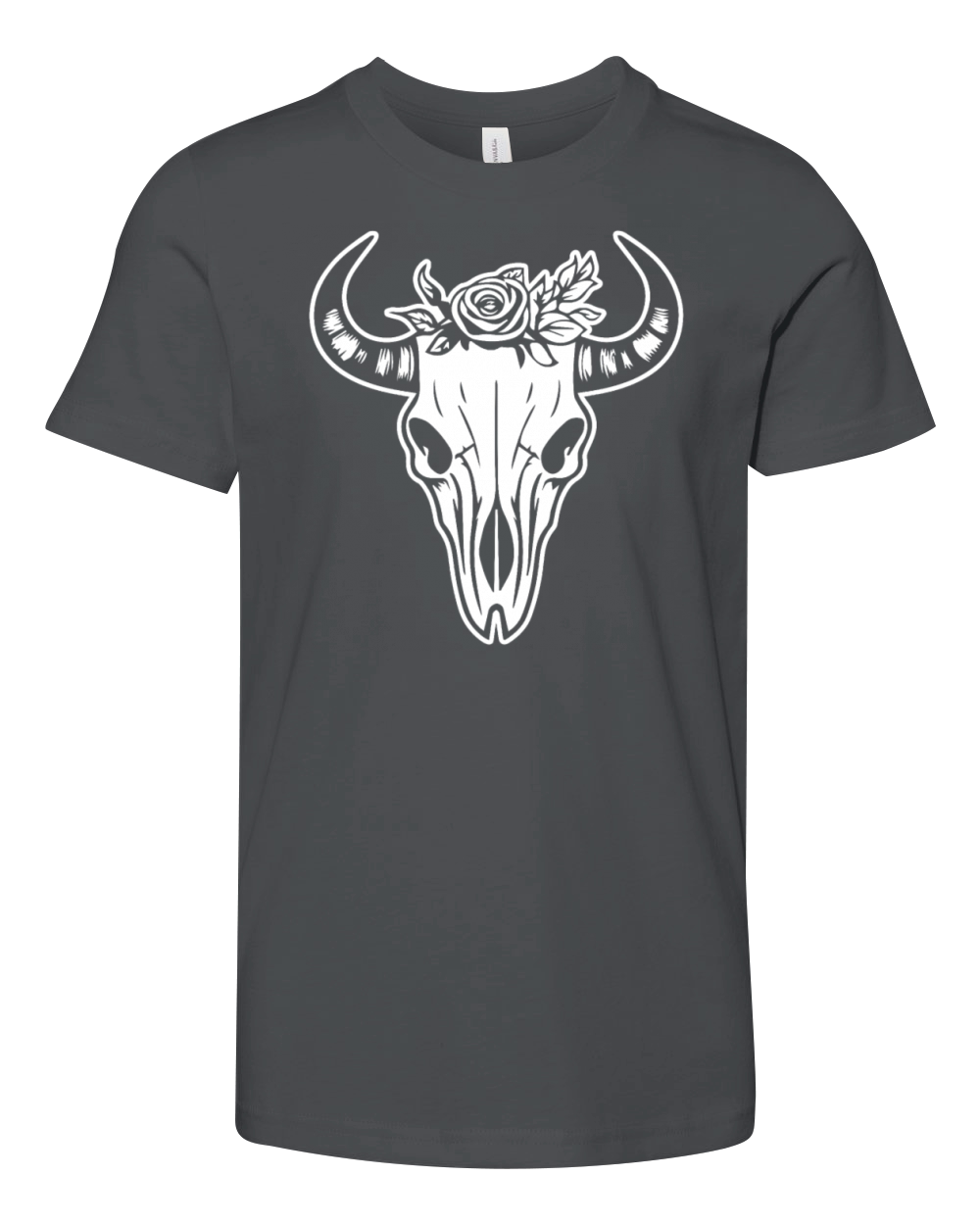 Cow Skull Boho Youth Unisex Jersey Tee