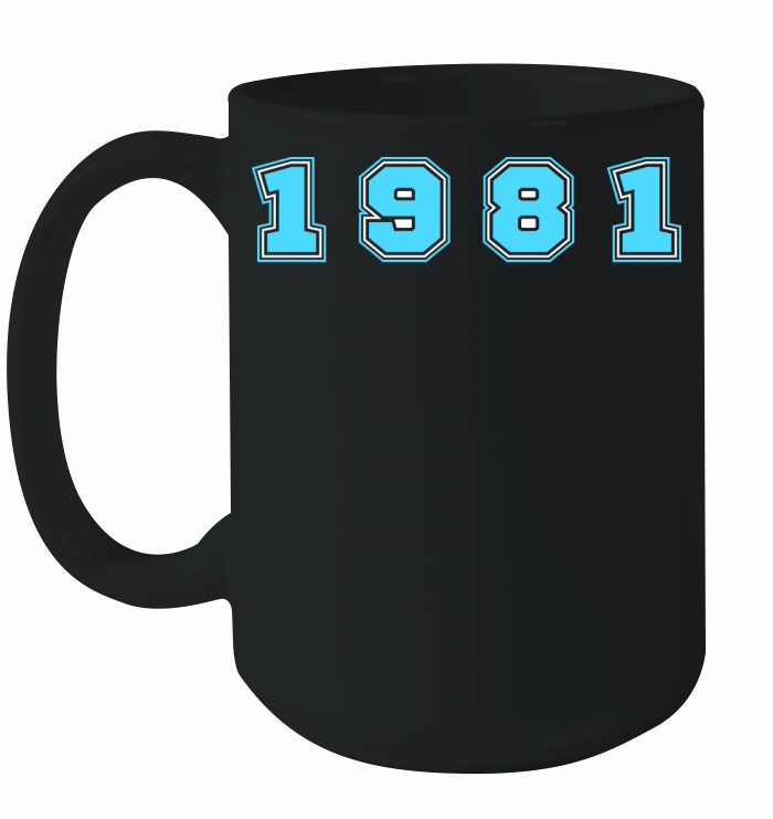 1981 Year Number Ceramic Mug